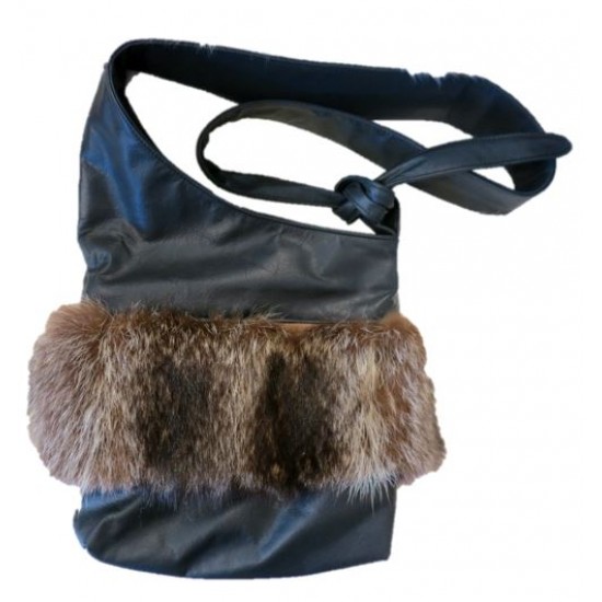 Bilodeau - DAISY Handbag, raccoon fur